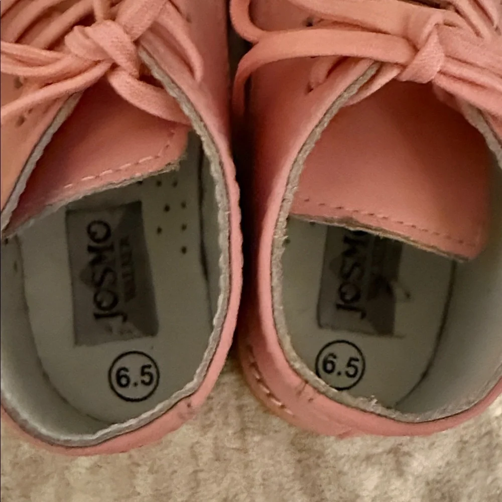 Josmo Toddler Pink Lace-Up Boots - Picture 6 of 7